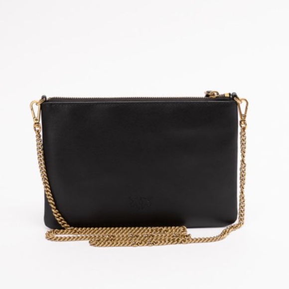 Classic Dimply Pinko Flat Bag Black - Picture 4 of 8